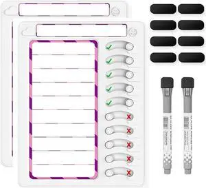 Erasable Chore Chart for Kids Multiple Kids Chore Board for Kids Task Planning Board with Markers