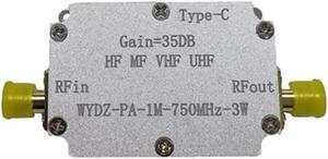 1M-750M 3W HF FM VHF UHF Shortwave Amplifier with Case Fm Transmitter Multi-Function Broadband Rf Amplifier Board
