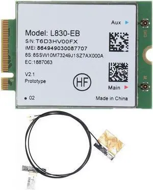 L830-EB 4G Card+Antenna Module for X280 T480 T580 P52S L480 L580 T490 T590 P53S T490S X390 L490 L590