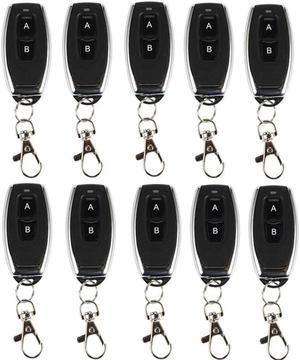 10Pcs 433 Mhz RF Remote Control Learning Code 1527 EV1527 For Gate Garage Door Controller Alarm Key Led Light 433Mhz
