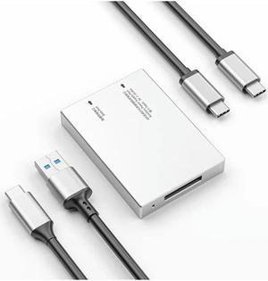 Cfexpress Type A Card Reader USB3.1 Gen2 High Speed 10Gbps Type A Cfexpress Card Reader Adapter 68X49x10mm Silver