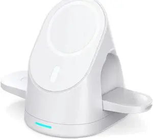 3 in 1 Magnetic 15W Wireless Charger for 12 Mobile Phone Watch 7 6 5 4 Bluetooth Earphone -B