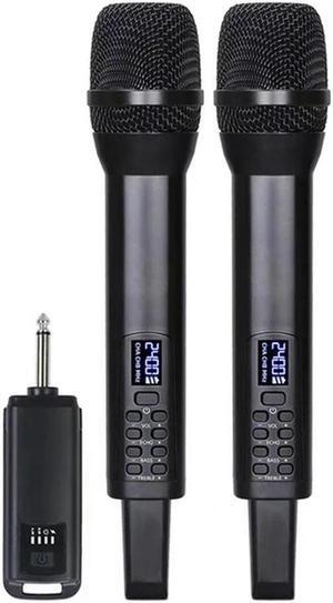 Karaoke Wireless Microphone Receiver Audio Singing Performance Echo Treble Bass 2.4G Wireless Handheld Microphone Durable