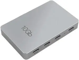 Type-C Docking Station Gray Aluminum Alloy USB3.2 Gen2 10Gbps 7-In-1 With PD 100W Charging Expansion Multifunction Hub