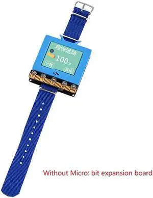 K-Watch for Micro:Bit Expansion Board K-Watch Module Programmable Watch Python Editor(Blue)