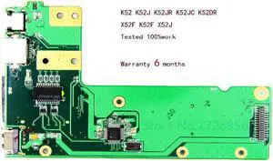 USB SD card DC Power button Jack Board for K52 K52J K52JR K52JC K52DR X52F K52F X52J Lan board