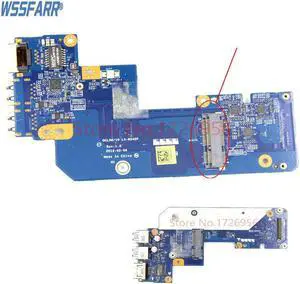 FOR 17R 7520 USB Ethernet LAN Connector Board with mSATA port QCL00/10 LS-8242P 0N7JHH N7JHH