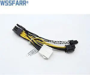 For 7049 4029 740 CBL-PWEX-1040 5cm 8-pin to two 6+2 Pin Power GPU Cable 16AWG 10.5A