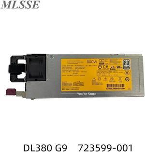 For DL380 G9 Gen9 Server Power Supply 723600-101 723599-001 754381-001 720479-B21 DPS-800AB-11 A  Tested