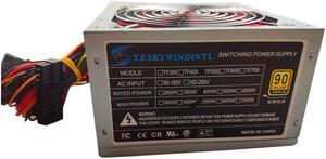 Desktop Power 500W Quiet Power Switching 12V ATX BTC Power Supply SATA 24PIN Power Supply Computer Chassis For For PC
