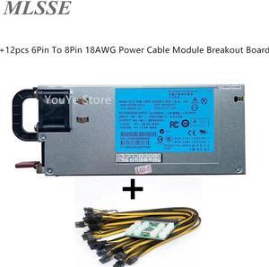 For 511777-001 499249-001 499250-101 DPS-460EB A 460W Server Power Supply For Graphics Card 12Pcs 6Pin to 6+2pin