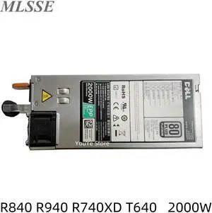 ATX ETH PSU For R840 R940 R740XD T640 2000W Server Epp Power Supply D2000E-S2 CN-0XYK93 0XYK93 XYK93