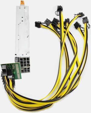 1400W Server Power Supply D1200E-S2 DPS-1200MB-1 B DPS-1200MB A  Mining PSU Breakout Board for 750W 1200W 1400w PSU Server