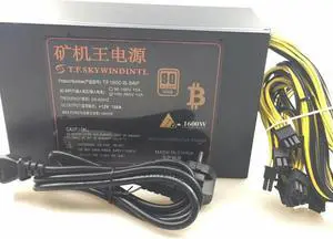 Free Ship 1600W Psu Ant S7 A6 A7 S7 S9 L3 Bitmain Antminer s9 BTC Miner Machine Server Mining Board Power Supply Mining Rig Pico