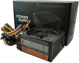 1800W PC Power Supply Miner PSU 95% High Efficiency AC 180-260V ATX Mining Power Source Support 6 CPU Card