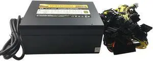 T.F.SKYWINDINTL 1800W Asic Bitcoin Power Supply 1800W ETH Power Supply ATX Mining Machine Supports 8 GPU Cards For BTC Antiminer