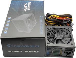 Long GPU 6+2PIN Cable 2000W PSU ATX 12V ETH Asic Bitcoin Miner Ethereum Mining Power Supply PC 8 Graphics Cards