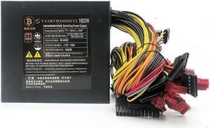 1800W 220V PC Power Supply Desktop CPU Gaming Psu  Miner Power Supply PFC  ATX 24 PIN Switching Power Supply