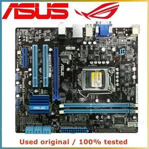 For H55 For P7H55-M LX Computer Motherboard LGA 1156 DDR3 8G Desktop Mainboard SATA II PCI-E 2.0 X16