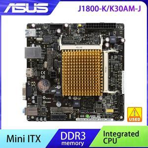 Mini ITX Motherboard DDR3 J1800-K/K30AM-J/DP_MB Integrated J1800 Dual-core CPU Supports HDMI With I/O Shield and SATA Cable