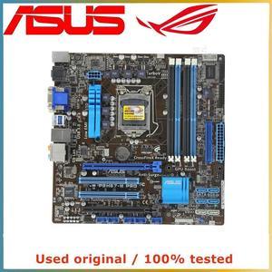 For H55 For P7H55-M PLUS Computer Motherboard LGA 1156 DDR3 8G Desktop Mainboard SATA II PCI-E 2.0 X16