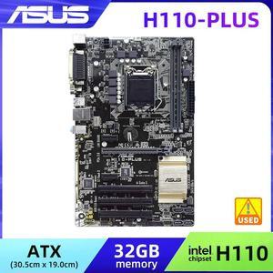 H110 Motherboard DDR4 H110-PLUS Supports 6th Core i3 i5 i7 Processors 2x DIMM Max. 32GB DDR4 ATX Form Factor LGA 1151