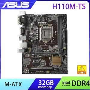 DDR4 Motherboard for 6th Gen Core Processors H110M-TS Supports 2x DIMMs Max. 32GB DDR4 Micro ATX Form Factor 1151 Socket