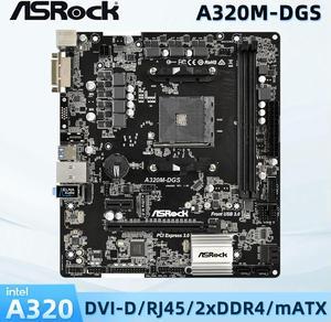 A320M-DGS A320 Motherboard AM4 A320M Supports Ryzen 3 3200g 3300x 3400g 3600x 2200g 1200 DDR4 Motherboard Micro ATX