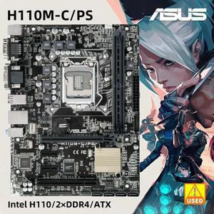 1151 Motherboard H110M-C/PS Supports Core i5 6400 6500 6600 Processors Micro ATX Form Factor 2x DIMMs Max. 32GB DDR4