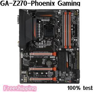 For GA-Z270-Phoenix Gaming Motherboard 64GB HDMI M.2 LGA 1151 DDR4 ATX Z270 Mainboard 100% Tested Fully Work