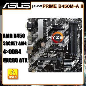 B450 Motherboard PRIME B450M-A II Supports Ryzen 7 1700 3700x Ryzen 5 2600 2600x 3500x 3600 5500 5600 5600G 4600G 2400G