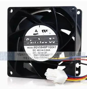 Fan 9GV0848P1G041 48V 0.84A 8038 8CM 4 wire