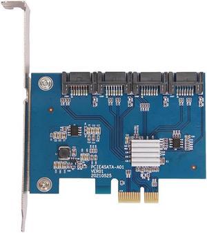 PCIE TO SATA 3.0 Expansion Card PCIE SATA Controller Adapter 4 Port IPFS SATA Hard Disk Adapter Card