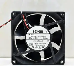 FOR NMB-MAT 3612KL-05W-B50 E00 DC 24V 0.32A 90x90x32mm 2-Wire Server Cooling Fan