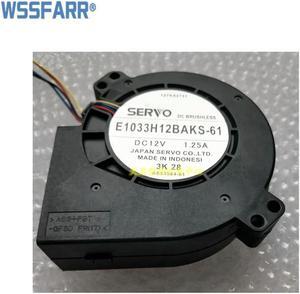 For Servo E1033H12BAKS-61 DC 12V 1.25A 97x97x33mm 4-Wire Server Cooling Fan