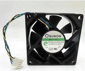 FOR PF70251VX-Q02U-S99 DC 12V 2.46W 70x70x25mm 4-wire Server Cooling Fan