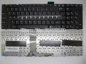 Laptop Keyboard for GE60 CX70 black UI US-International with black frame&black cable V139922CK1 UI S1N-3EUS2C1-SA0
