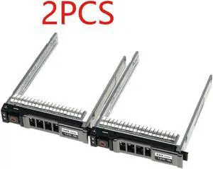 2pcs 2.5" SFF SAS SATA HDD Tray Caddy 0NRX7Y FOR POWEREDGE M420 M520 M620 M630 M820 FC630 VRTX With Screws
