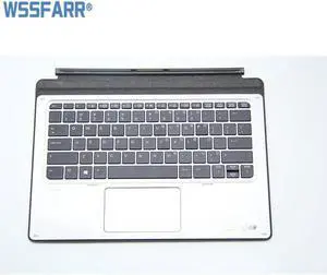 US For ELITE X2 1012 G1 Silver Folio Tablet Keyboard