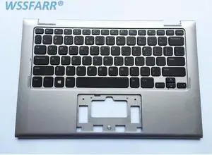 For inspiron P20T 11 3147 07W4K6 7W4K6 laptop keyboard US Version Silver with palmrest