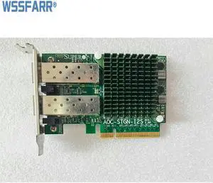AOC-STGN-I2S Network Interface Controller Super-micro Dual Port SFP+ 10GbE Ethernet Adapter X520-DA2 REV2.0