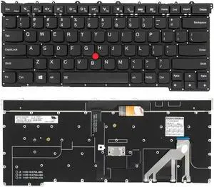 US Keyboard for X1 Carbon 3rd Gen 2015 20BS 20BT Backlit with Point