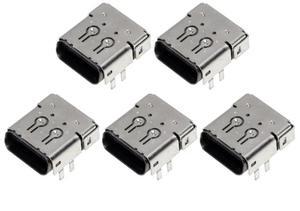 5pcs Replacement USB C Type-C Charging Port Power Jack Socket Connector for Xbox Series S X Controller Charging Accessory