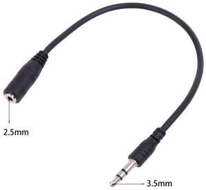 3.5mm to 2.5mm Audio Cable 3.5mm Jack Male to 2.5mm Female TRRS Jack Stereo Headphone Audio Mic Aux Cord