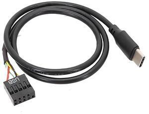 USB Type C to 9Pin USB Cable for Computer Motherboard to USBC Secondary Screen PC LCD Screen 9Pin USB Cable Adapter