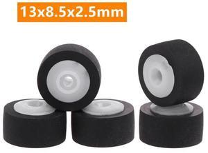5Pcs Wheel Belt Pulley Rubber Pressure Recorder Cassette Deck Pinch Roller Tape Stereo Player 13x8.5x2.5mm Pinch Roller