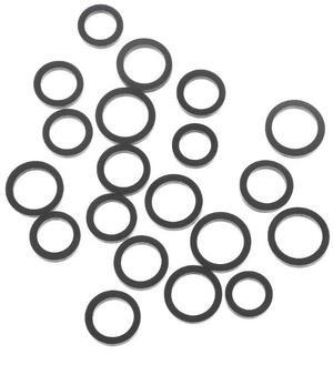 20PCS Mixed Idle Tire Wheel Belt Loop Ldler Rubber Ring For Cassette Deck Recorder Tape Stereo Audio Player 9-13mm Hole