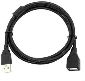 200cm USB 2.0 A Male To Female Fast Speed Data Sync Charger Extension Cable Cord Black Data Cables for laptop PC