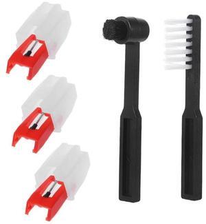 Record Player Needles Cleaner Turntable Stylus Brush Cleaning Kit Universal Replacement Stylus Needles for Vinyl Record Player