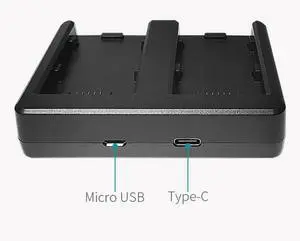 NPX-108 Dual LED USB Charger Compatible with for RX200 RX100 Digital Cameras Camera Charging Dock Type C Micro USB Slot